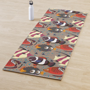 Muster der Wassertiere   Meeresunterwasser 41 Yogamatte