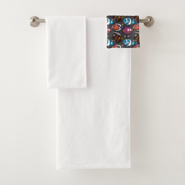 Muster der Wassertiere | Meeresunterwasser 43 Badhandtuch Set (Insitu)
