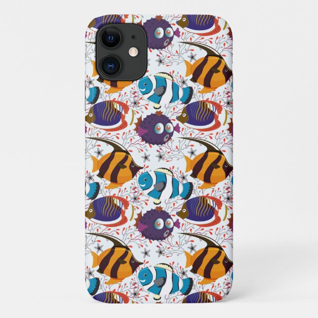 Muster der Wassertiere | Meeresunterwasser 44 Case-Mate iPhone Hülle (Rückseite)