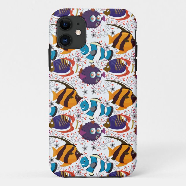 Muster der Wassertiere | Meeresunterwasser 44 Case-Mate iPhone Hülle (Rückseite)
