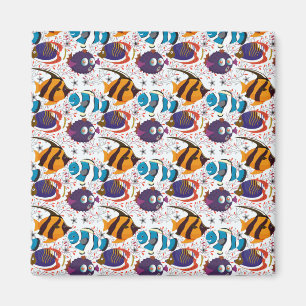 Muster der Wassertiere Meeresunterwasser 44 Magnet