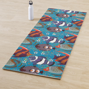 Muster der Wassertiere   Meeresunterwasser 45 Yogamatte