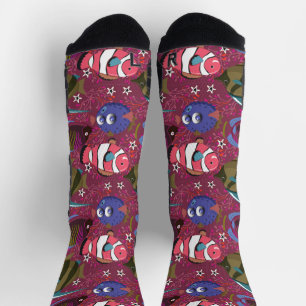 Muster der Wassertiere   Meeresunterwasser 46 Socken
