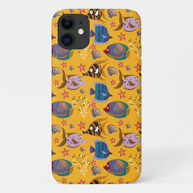 Muster der Wassertiere | Meeresunterwasser 6 Case-Mate iPhone Hülle (Rückseite)