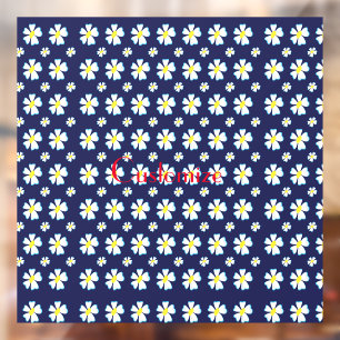 Muster der weißen Blume Thunder_Cove  Fensteraufkleber