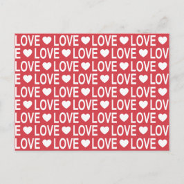Muster der weißen Liebe Postkarte