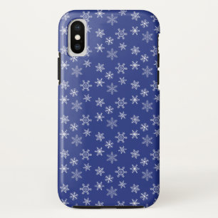 Muster der weißen Schneeflocken Case-Mate iPhone Hülle