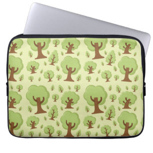 Muster der Whimsikbaume Laptopschutzhülle