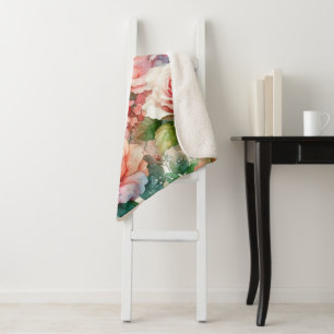 Muster der Whimsikschen Rose Sherpadecke