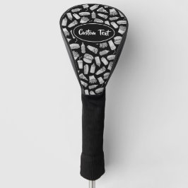 Muster der White Fast Food Icons Golf Headcover
