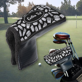 Muster der White Fast Food Icons Golf Headcover