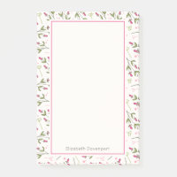 Muster der Wildblumen rosa und grün