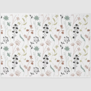 Muster der Wildblumen Seidenpapier