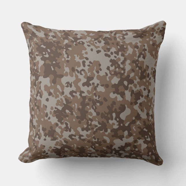 Muster der Wüstenlandschaft und Camouflage Kissen (Vorderseite)