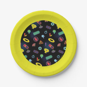 Muster des Batwheels™-Symbol Pappteller