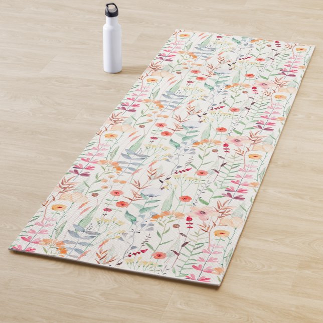 Muster des Blumengartens Yogamatte (Beispiel)