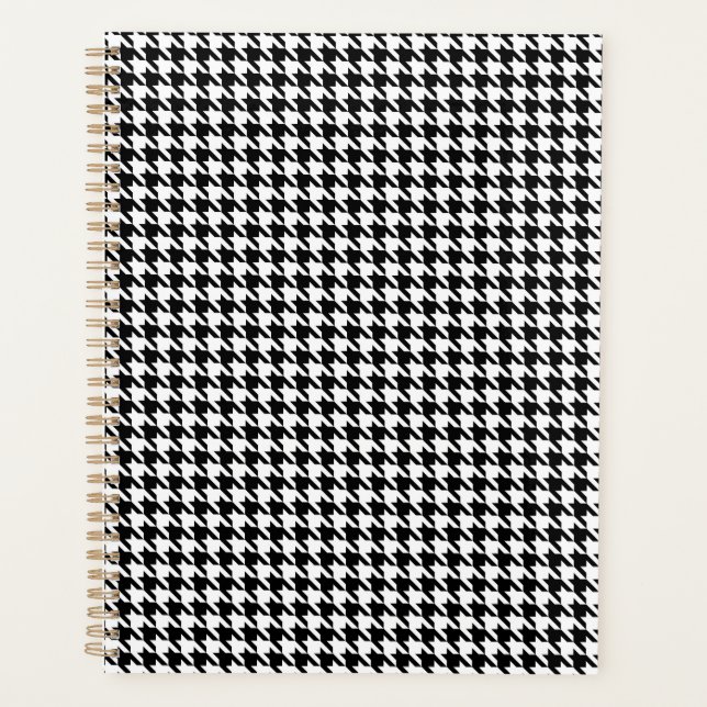 Muster des geometrischen Hahnentrittmusters Schwar Planer (Vorderseite)