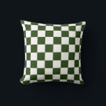 Muster des grünen 60ers kissen<br><div class="desc">Das Retro Green Checkered 60er Pattern Throw Kissen ist eine unterhaltsame und trendige Ergänzung zu jeder Retro-inspirierten Dekoration! Dieses Kopfkissen ist mit einem lebendigen, grün-weiß karierten Muster versehen, das jedem Zimmer eine spielerische Energie verleiht. Das Design ist auf beiden Seiten des Kissens bedruckt, sodass Sie es von jedem Winkel genießen...</div>
