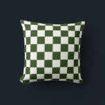 Muster des grünen 60ers kissen<br><div class="desc">Das Retro Green Checkered 60er Pattern Throw Kissen ist eine unterhaltsame und trendige Ergänzung zu jeder Retro-inspirierten Dekoration! Dieses Kopfkissen ist mit einem lebendigen, grün-weiß karierten Muster versehen, das jedem Zimmer eine spielerische Energie verleiht. Das Design ist auf beiden Seiten des Kissens bedruckt, sodass Sie es von jedem Winkel genießen...</div>