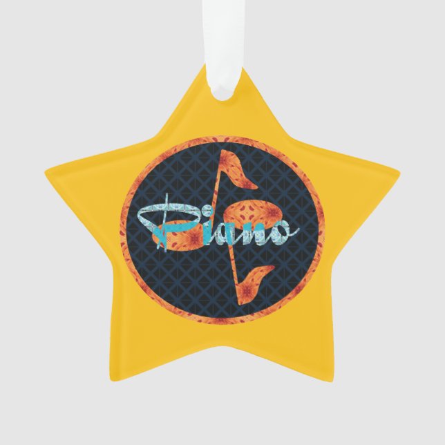 Muster des Klavierzeichens Ornament (Vorderseite)