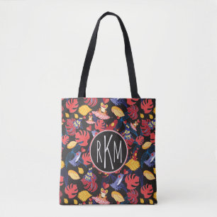Muster des Monogramms der Liebhaber-Frosch-  Tasche