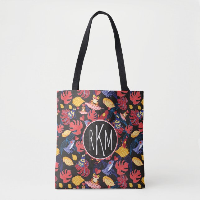 Muster des Monogramms der Liebhaber-Frosch-| Tasche (Vorderseite)