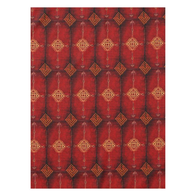 Muster des persischen Teppichs im Rot Tischdecke (Vorderseite)