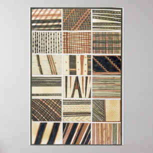 Muster des polynesischen Tapa vom Koch Poster