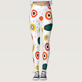Muster des spielerischen Punktkreises Leggings