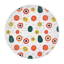 Muster des spielerischen Punktkreises Schneidebrett