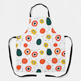 Muster des spielerischen Punktkreises Schürze