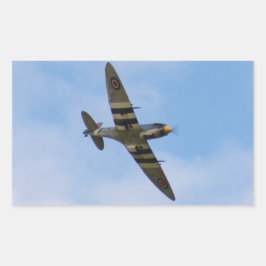 Muster des Spitfire MK IX MK923 Rechteckiger Aufkleber