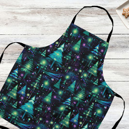 Muster des verzauberten Waldbaums Schürze