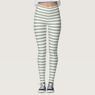Muster des weißen Streifens Leggings