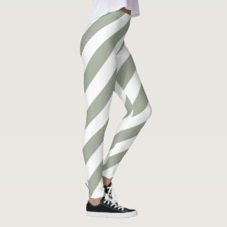 Muster des weißen Streifens Leggings