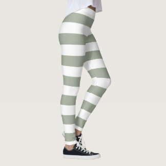 Muster des weißen Streifens Leggings