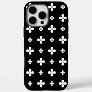 Muster-Design in Schwarz/Weiß iPhone 16 Pro Max Hülle
