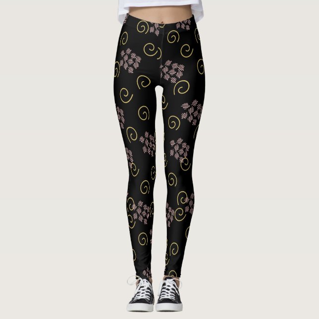 Muster-Design-Leggings Leggings (Vorderseite)