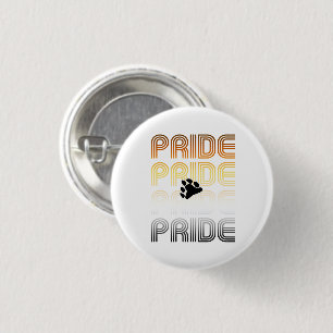 Muster-Designbuchstaben für Bärenpaw Button
