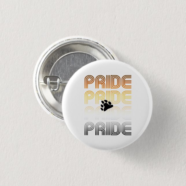 Muster-Designbuchstaben für Bärenpaw Button (Vorne & Hinten)