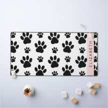 Muster, Dog Paws, Schwarz und Weiß, Ihr Name