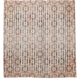 Muster-Duschvorhang aus Circle Tiles & Stripes Duschvorhang