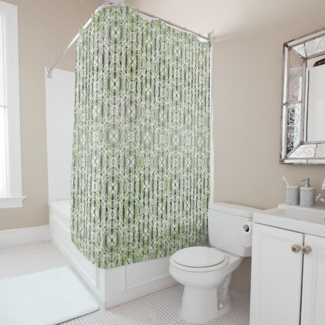 Muster-Duschvorhang aus Circle Tiles & Stripes Duschvorhang (Beispiel)