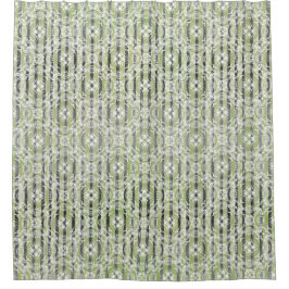 Muster-Duschvorhang aus Circle Tiles & Stripes Duschvorhang