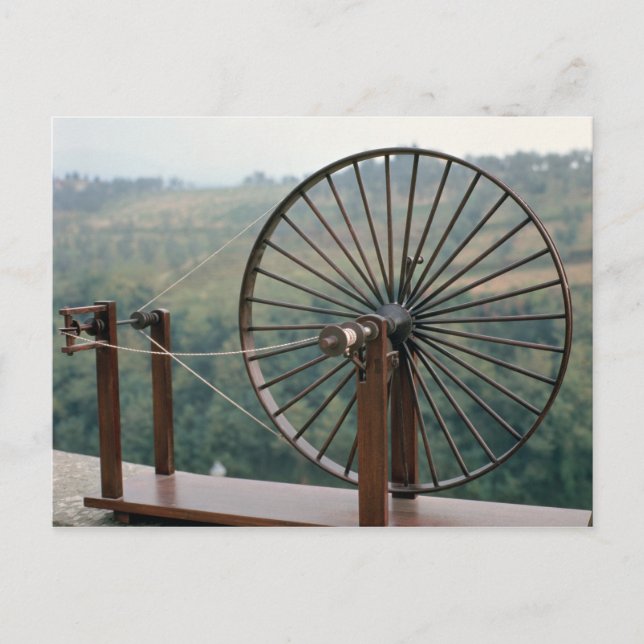 Muster einer Spinnmaschine Postkarte (Vorderseite)