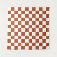 Muster eines braunen, karierten Karos