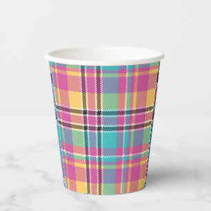 Muster farbenfroh Stilvolles Design Geometric Vint Pappbecher