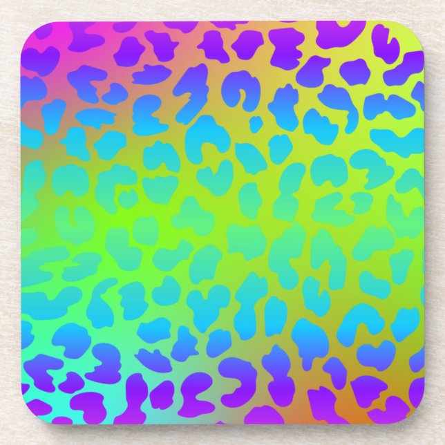 Muster farbige Inspiration Retro Niedlich Getränkeuntersetzer (Vorderseite)