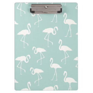 Muster Flamingos, Flamingo Muster, Blau Klemmbrett