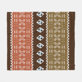 Muster-Fleece-Decke Browns afrikanische, 50" x60 " Fleecedecke
